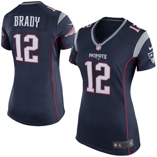 Tom Brady New England Patriots Nike Women's Game Jersey - Navy Blue